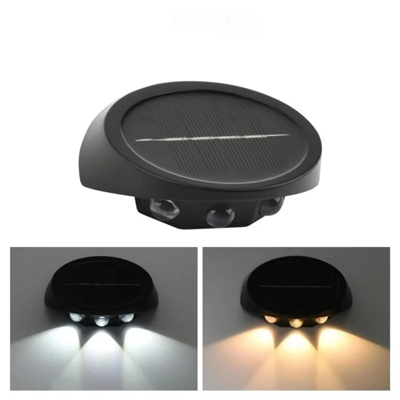 ABUL-Outdoor Solar Wall Lights 3 LED Fence Lamp For Garden Decoration Energy Efficient Wall Washer Lights