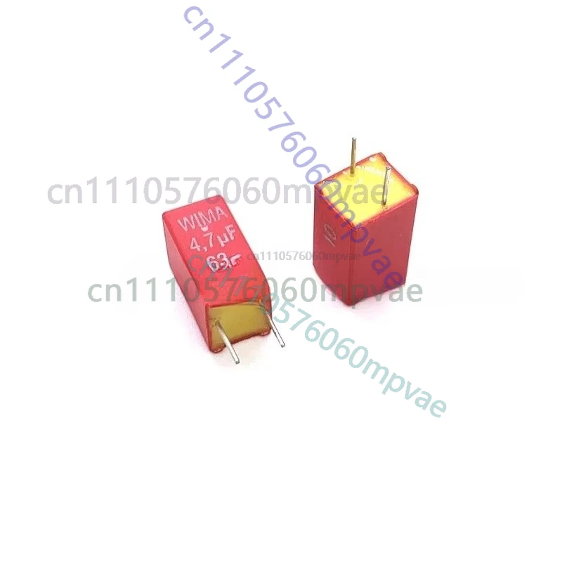 2pcs/10pcs Germany WIMA Film Capacitor 63V 475 4.7UF 63V 4U7 475J 10% MKS2 Pitch 5mm Audio