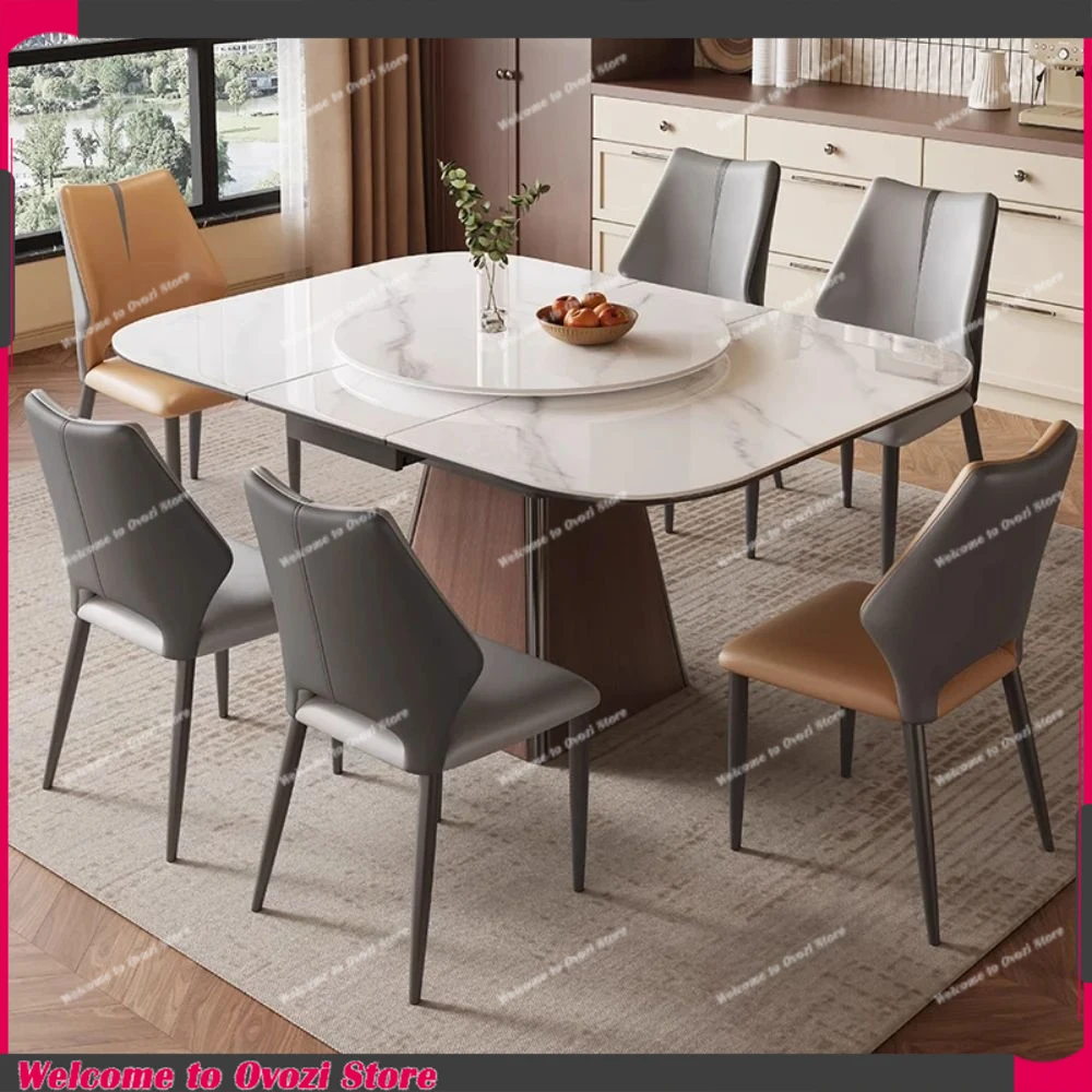 

Rectangle Waterproof Dining Table Breakfast Luxury 4 Chairs Dining Table Apartment Living Muebles De Cocina Home Furniture