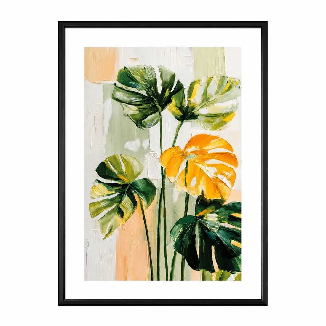 Jungle Leafy Essence Poster,Canvas Wall Print,Modern Art Illustration,High‑Grade Home Decoration Artwork for Bedroom,Living Room
