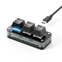 USB-C Customized Keyboard Mini Copy Paste 2 3 6 Keys Knob with LED RGB Light Mechanical Hot Swap Programmable Macro Keypads