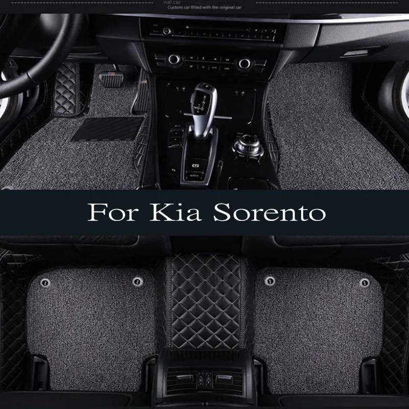 

For Kia Sorento II XM 2012 2011 2010 2009 5 Seater Car Floor Mats Interior Carpets Waterproof Accessories Protect Covers Parts