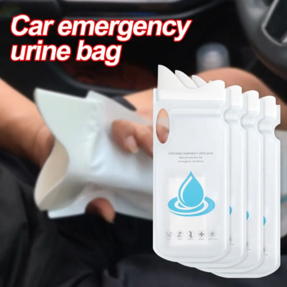 1/4Pcs 700ML New Disposable Car Urinary Bag Large Capacity Leak-proof Vomit Bags Mobile Toilets Emergency Urinal Unisex