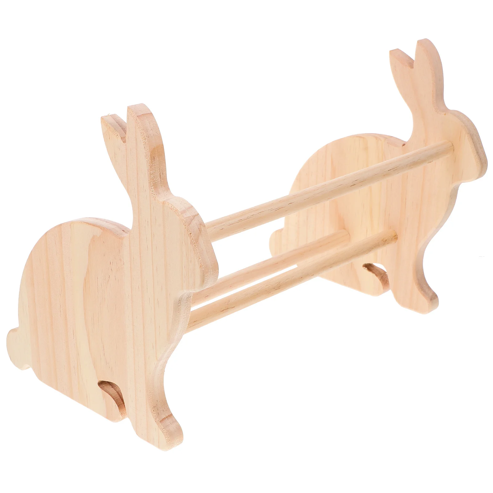Rabbit Shaped Wooden Bookshelf Desktop Organizer for Books and Files Small Book Stand Storage Rack Home Office Decor