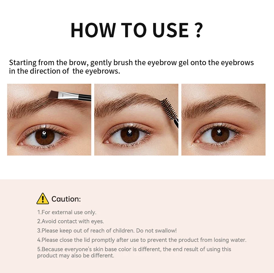 6 farben Matte Schwarz Wilde Augenbraue Creme 3D Natürliche Farbton Augenbraue Enhancer Gel Wachs Wasserdicht Langlebige Augen Make-Up Kosmetische werkzeug – Detail 7