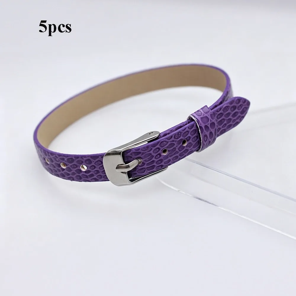 5pcs Super Mini Doll Waist Belts Snake Pattern 8*210mm Doll Bag Belt Kids Toys Artificial Leather DIY Handmade Belt