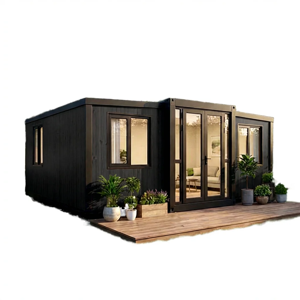 Customized 20ft Foldable Modular House Prefab Expandable Container Home for Garden Backyard