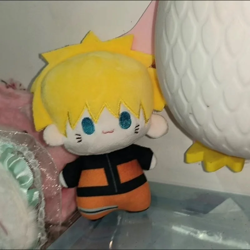 

Горячая новинка: 10-сантиметровая плюшевая подушка-кукла Нуну с принтом Саске, аниме-мерч, милый хлопковый брелок-подвеска, подарки