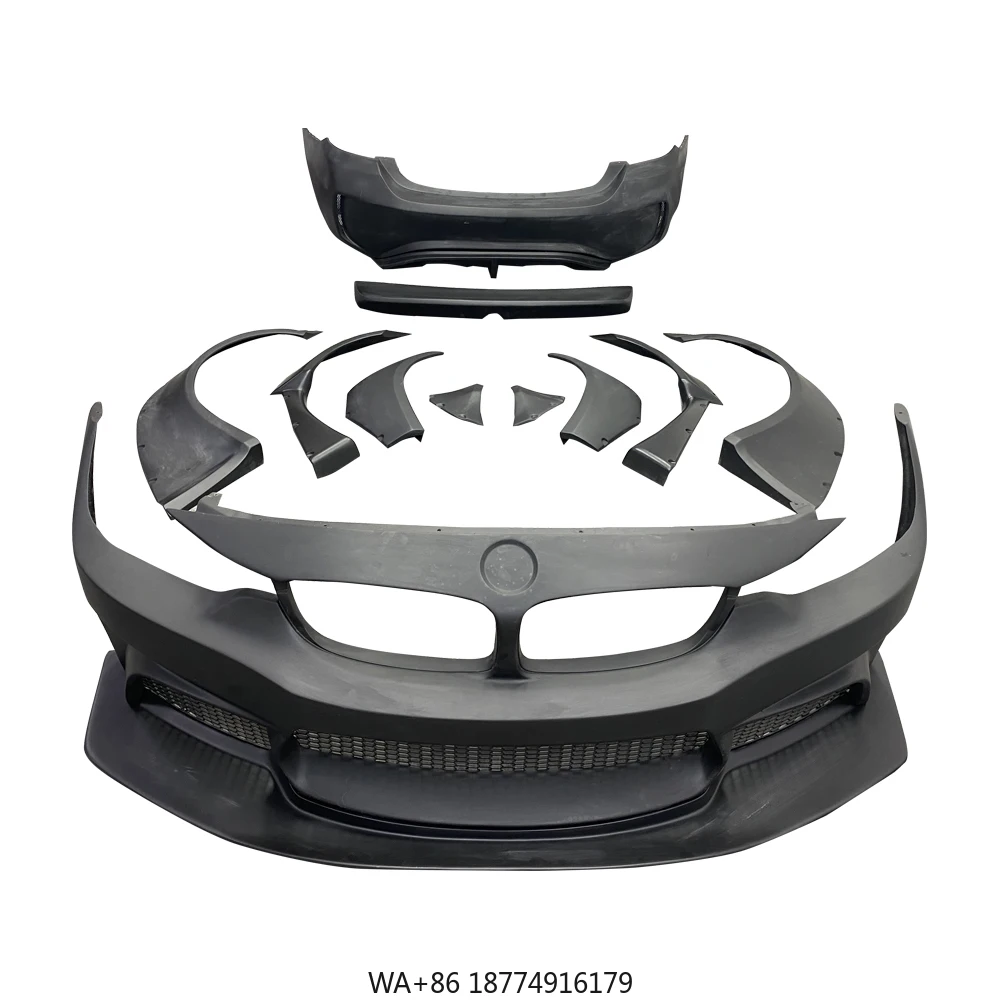 

Full Set Car Parts Spoiler Diffuser Side Skirts Front Rear Lip Wide Bodykit for Upgrade to F32 F33 F36 LB