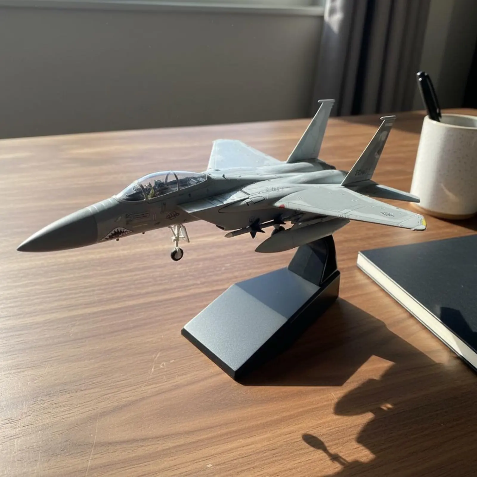 1/100 Scale F-15C Model Ready to Display F-15C Air Superiority Jet Fighter Jet Model Diecast Fighter Jet Highly Detailed