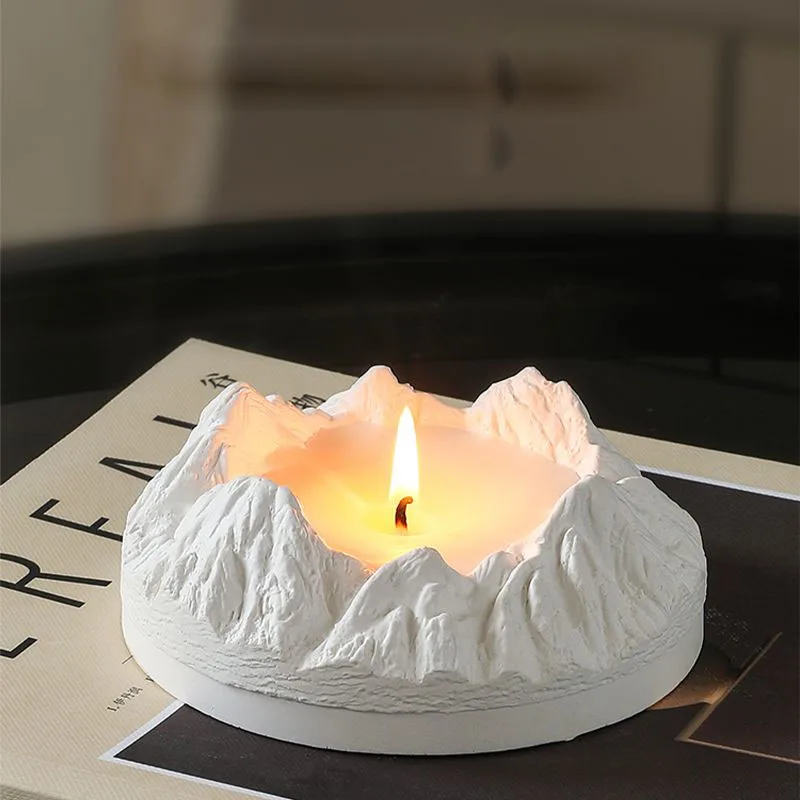 Creative Volcanic Rock Shape Aromatherapy Candles Bedroom Home Sleep Aid Long-lasting Incense Candles Household Decoration ZD636