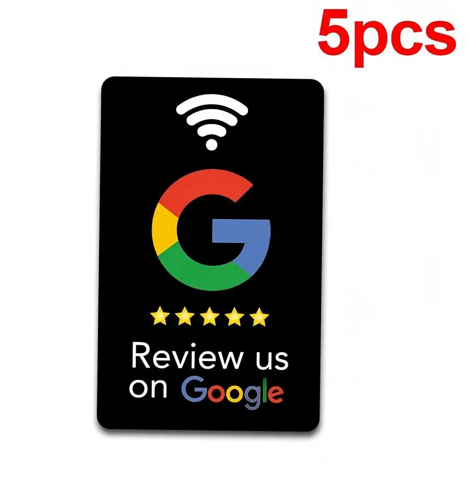 5 Stück Langlebige PVC Google-Bewertungs-NFC-Karten zur Steigerung Ihrer Online-Präsenz, PVC-Material – Detail 5