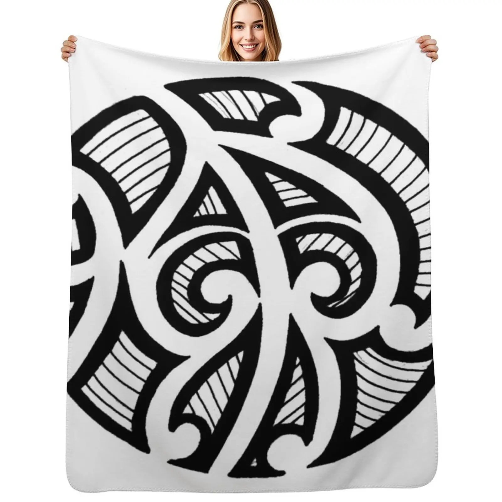 maori Throw Blanket Moving Hair Soft Plush Plaid For Sofa Thin funny gift Heavy Blankets
