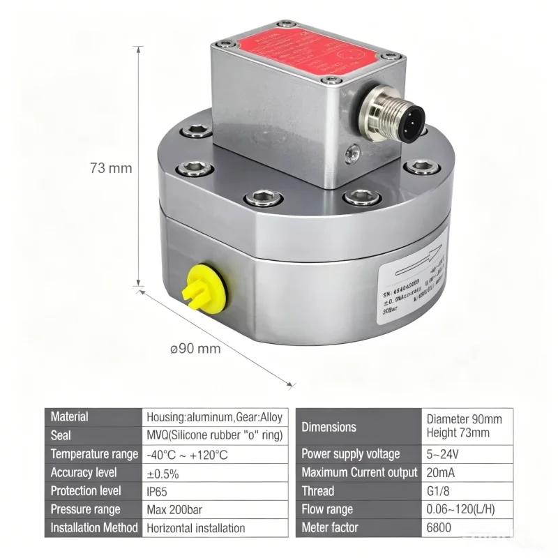 Micros Injector Flowmeter Parameters Flow Sensor For Common Rail Bench Flowmeter Gear Oil Flow Meter