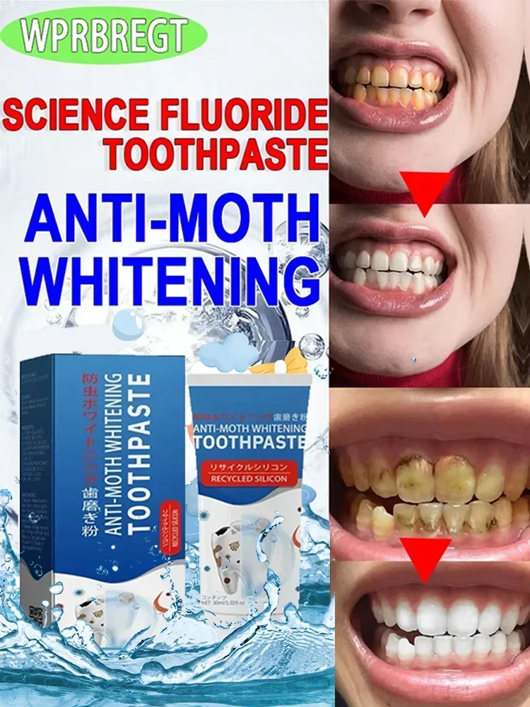 

2495 Whitening Fresh Breath Brightening Purple Toothpaste Remove Stain Reduce Yellowing Care for Teeth Gums Oral Tooth Decay Re