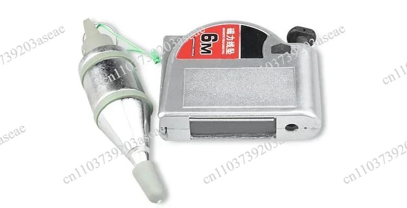 New 320g Magnetic Plumb Bobs, 6 Meters Retractable Line Reel With Magnetic Base For Engineering, Construction,Plumb Bob Setter