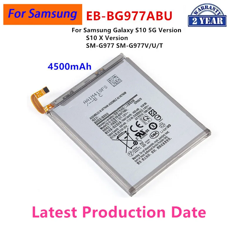 Brand New EB-BG977ABU 4500mAh Battery For Samsung  Galaxy  S10 5G Version S10 X Version SM-G977 SM-G977V/U/T Batteries+Tools