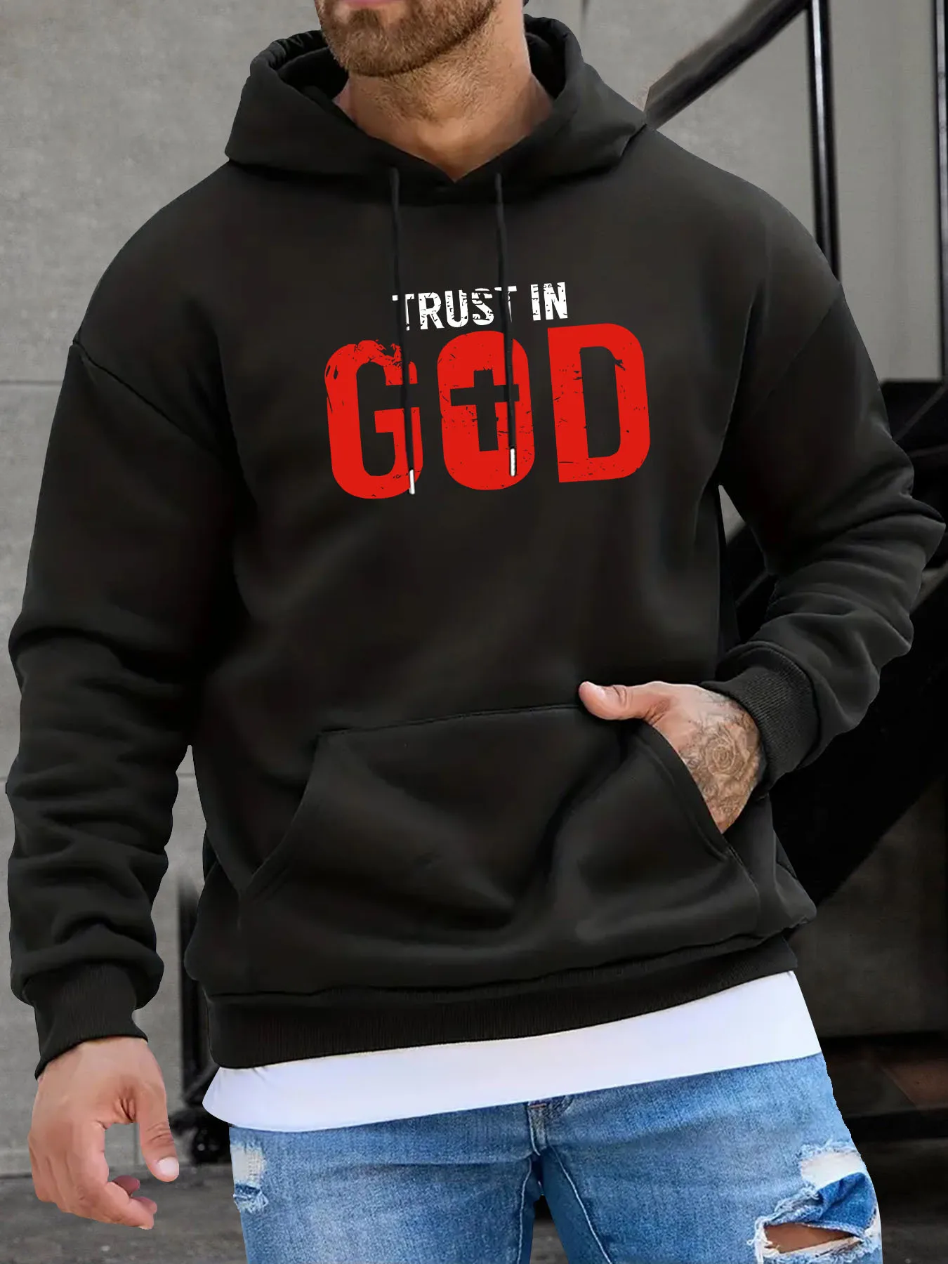 

Мужская повседневная толстовка с капюшоном с геометрическим узором, новый пуловер с капюшоном, весенне-осенняя толстовка с принтом, повседневная одежда