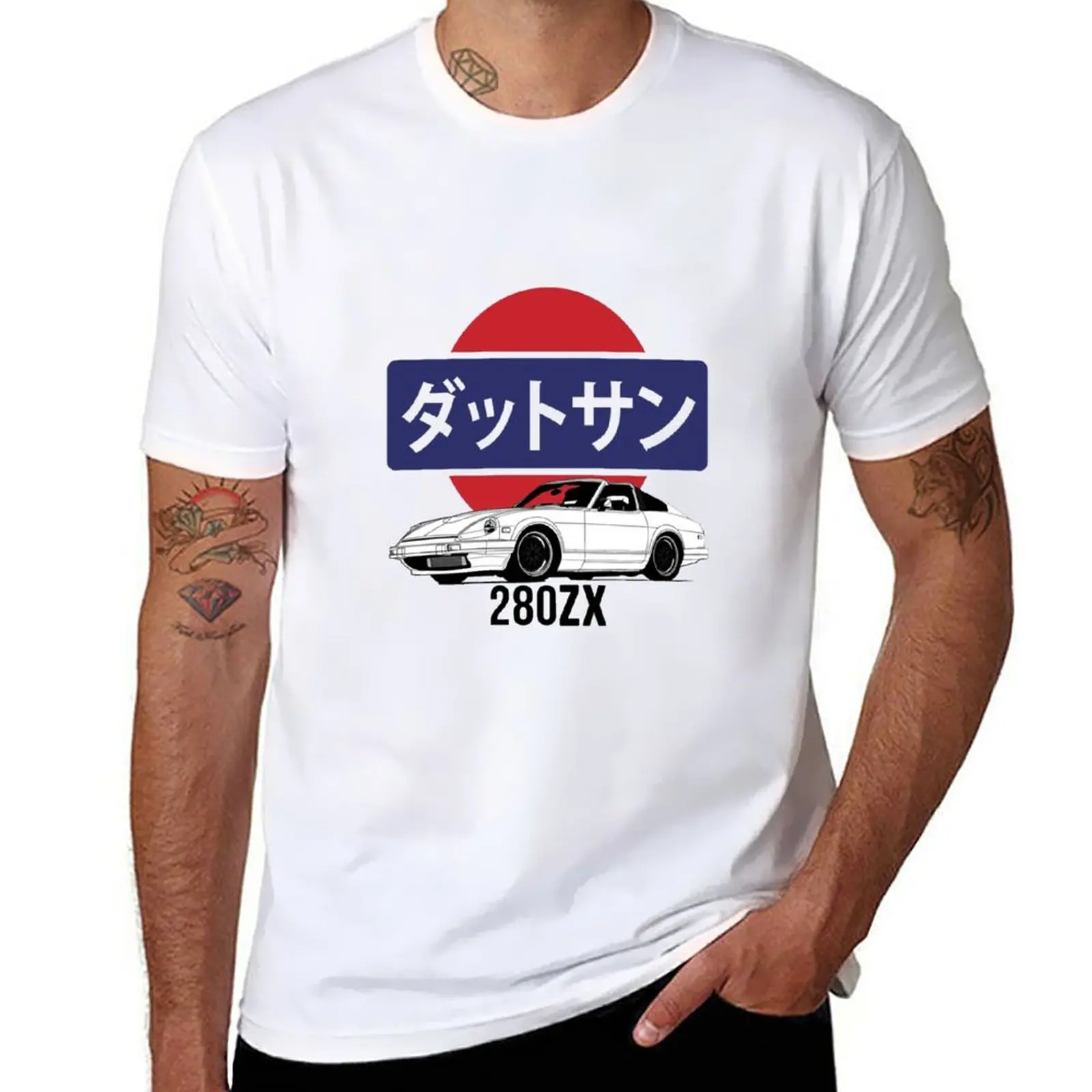 Datsun 280ZX Logo Print T-Shirt customs Short sleeve tee funnys boys whites mens graphic t-shirts hip hop