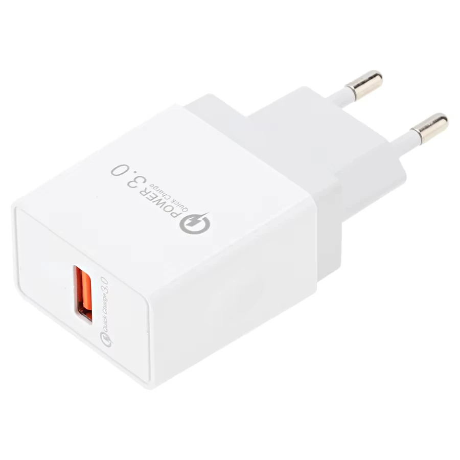 50pcs Quick Charge 3.0 15W USB Charger For iPhone Samsung Xiaomi Redmi EU QC3.0 Fast Charging Usb Wall Phone Chargers