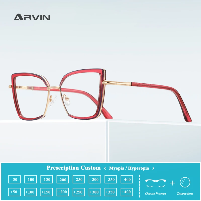 

Women Anti Blue Light Reading Glasses Oversized Frame Vintage Hyperopia Eyewear Transparent Eye Protection Eyepiece