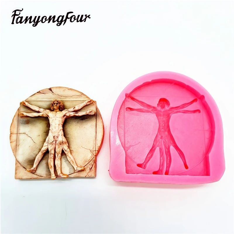 Human body analysis, silicone mold, gypsum resin, candle, concrete, DIY handmade crafts, ornaments