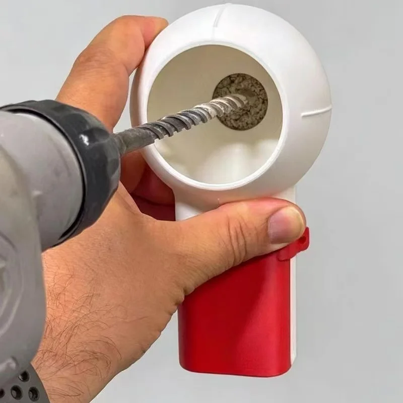 Drill Dust Collector Box 3D Printed Drill Dust Collection Mess-Free Wall Drilling Compatible with Most Drill Bits