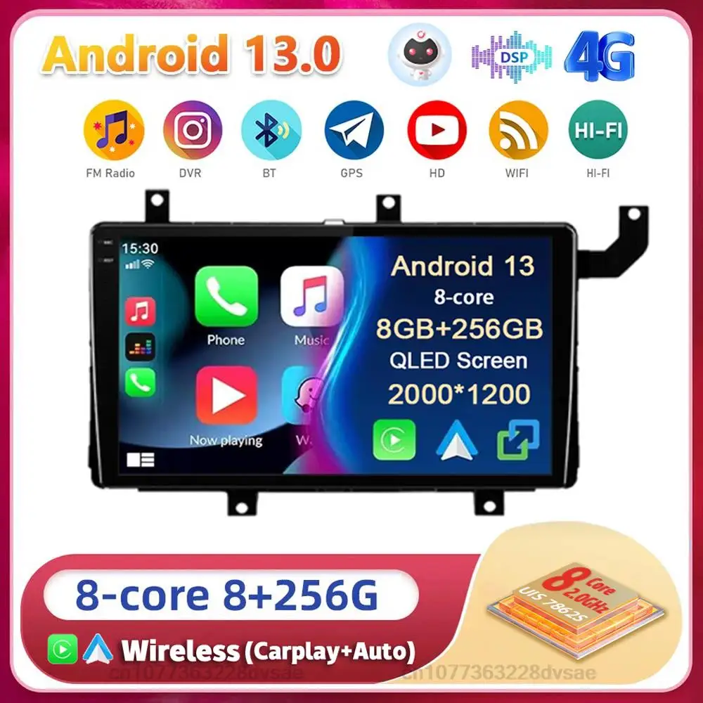 

Android 13 для Toyota Tacoma N300 2015 2016 2017 2018 2019 2020 2021, автомобильное радио, мультимедийный видеоплеер, GPS-навигация, Wi-Fi + 4G