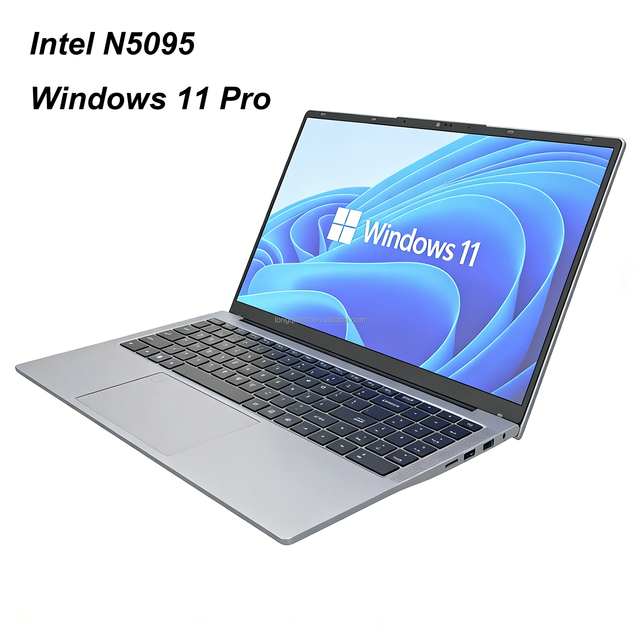15.6 Inch Ultrabook Laptop Intel N5095 FHD Screen Fingerprint Backlit Keyboard Business Notebook Computer For Home Office School