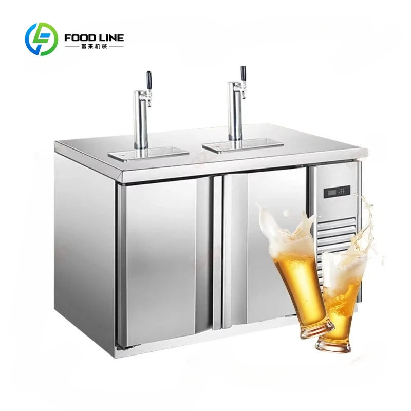 Customized Auto Draft Beer Kegerator Dispenser Machine Practical Affordable Refrigerator Kegs Draft Beer Tower Drink Dispenser