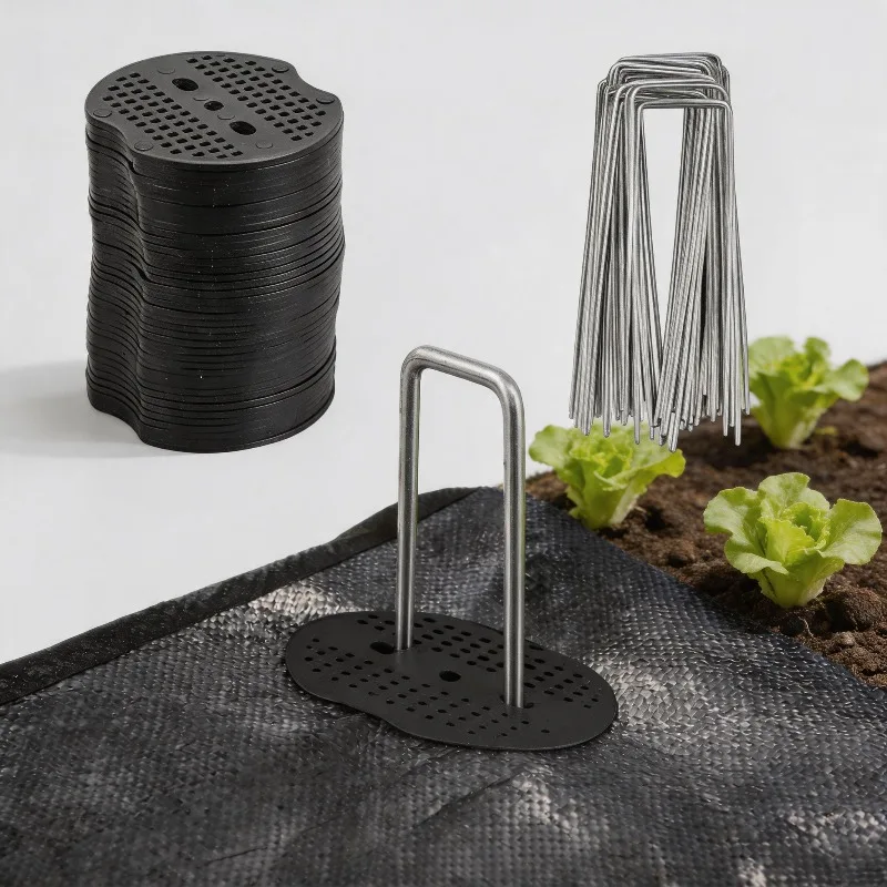 Multifunctional Gardening Kit Galvanized U Sod Pins Nail Pull Hook Heavy Duty Stakes Weed Cloth Fence Pipe Landscape Fix Work