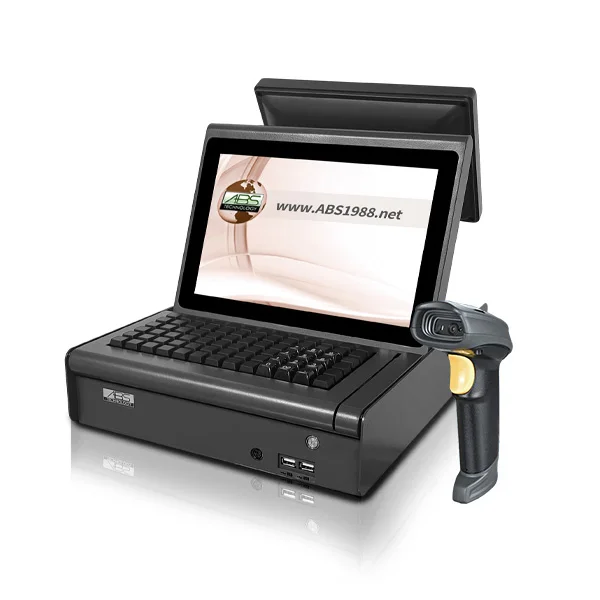Hot Selling ABS Complete Desktop POS System J 1900 CPU Capacitive Touch Screen Bluetooth5.2/Wi-Fi 6 Cash Register For Cashtier