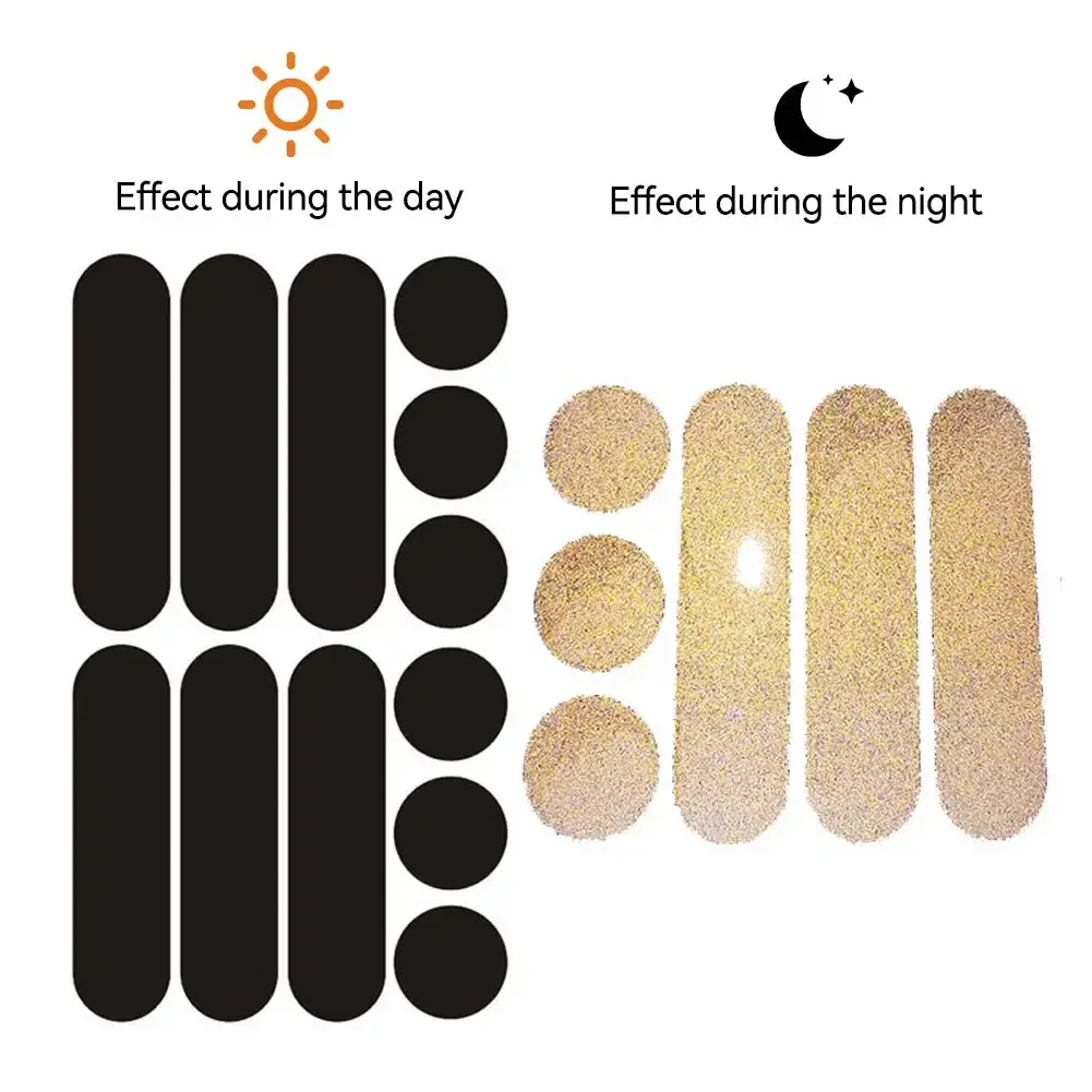 

Motorcycle Helmet Black Invisible Reflective Stickers Oval Circle Reflective Tape for Helmets Bike Accessories