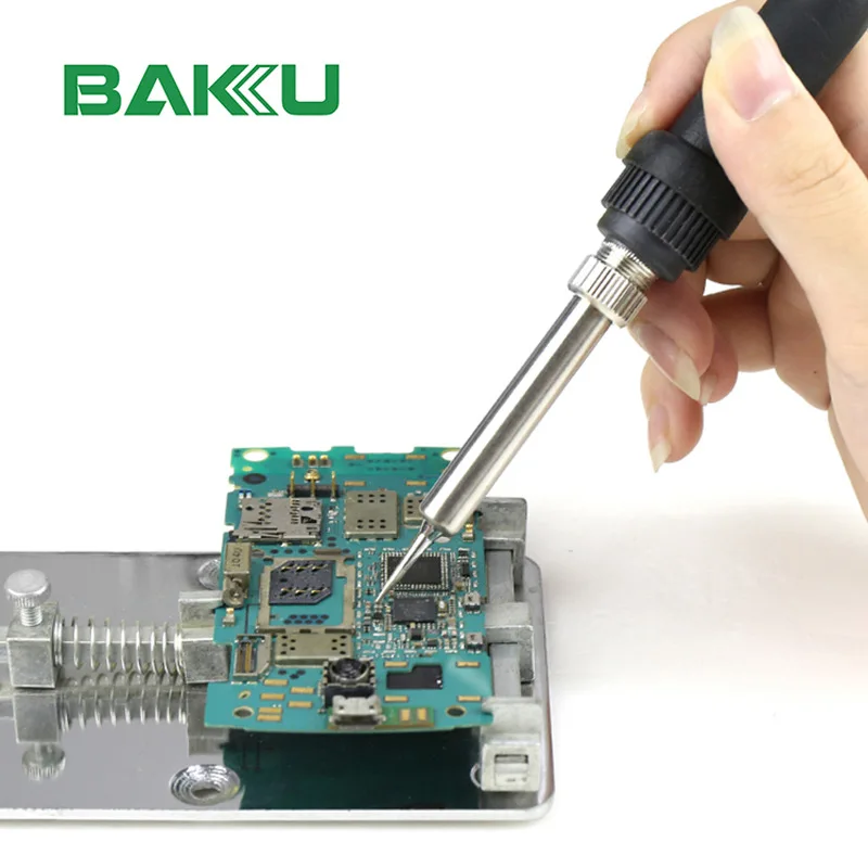 Baku BK-702B 2 in 1 hot air gun electric soldering iron dual digital display anti-static soldering station constant temperature