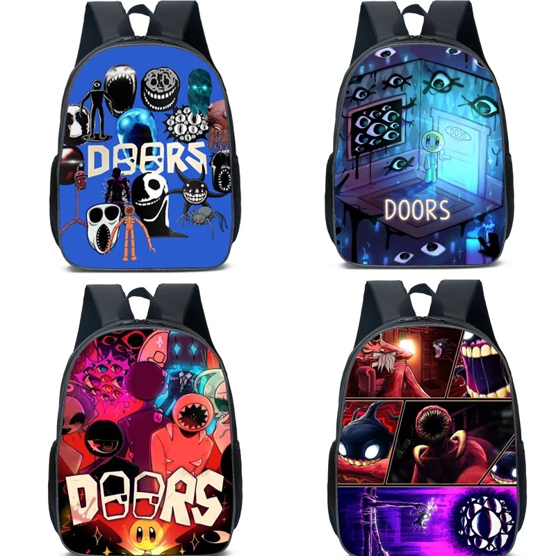 

Новый стиль, фигурка Роблокса, побег из двери, школьная сумка для учащихся начальной и средней школы, рюкзак с героями мультфильмов, аниме, сумка на плечо