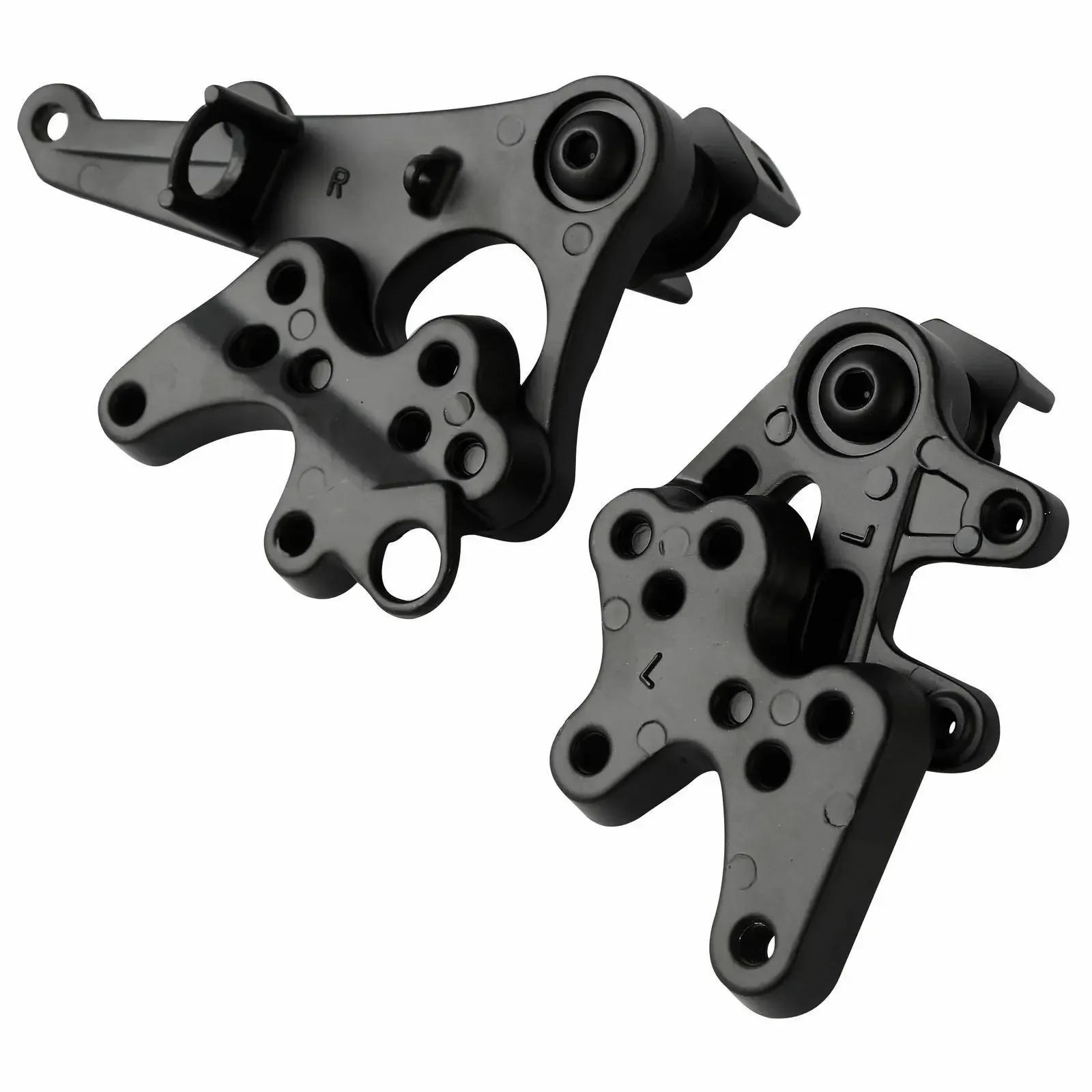 Motorcycle Black Front Rider Foot Pegs Footrest Bracket Fit For Suzuki GSXR1000 2005-2008 K5 K7