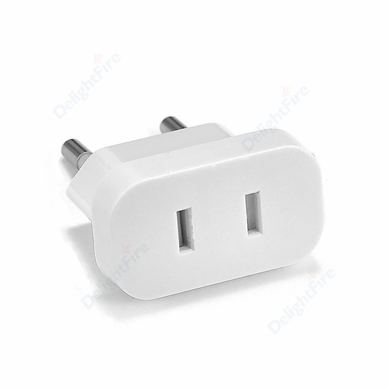 1pcs EU Plug Power Adapter Converter 4.0/4.8mm Travel Charger Power Socket Adapter USA to European AC Electrical Socket Charging