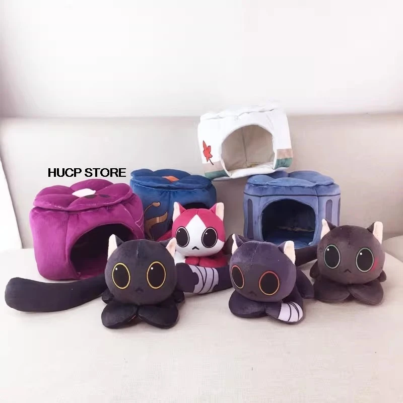 Honkai Star Rail Boothill Cat Plush Pillow Cat Game Boothill Cosplay Cartoon Topaz Pillows Cat Birthday Gift XMAS Decoration