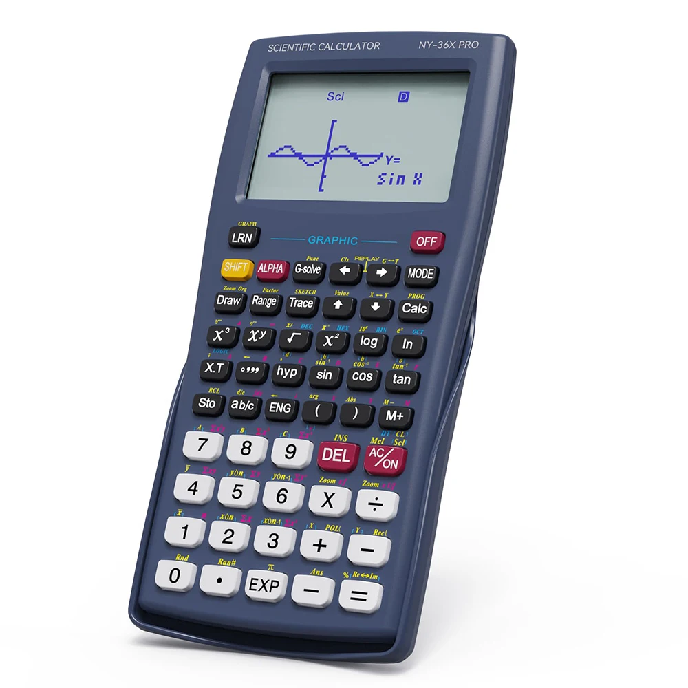 Scientific Calculator with Graphing Function NEWYES 36X Pro Graphic Science Calculator for Middle and High School Supplies Blue