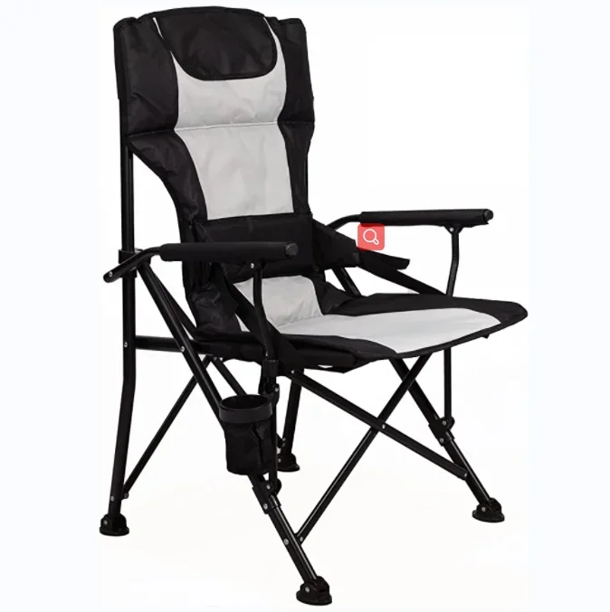 

600D Polyester Folding Camping Chair With Rip-Stop Protection And Foam Padding