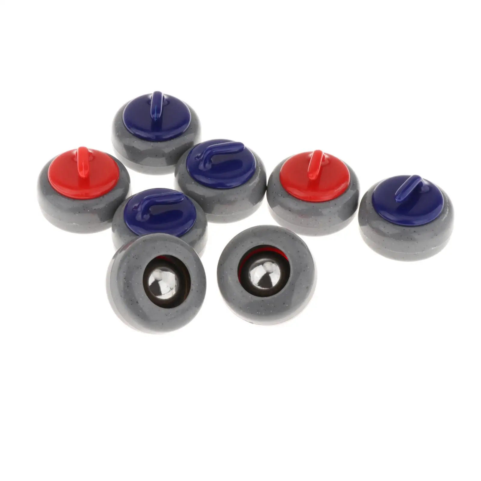 8 Pieces Tabletop Curling Game Pucks Family Traveling Sports Toy Children Game Educational Toy Shuffleboard Rollers