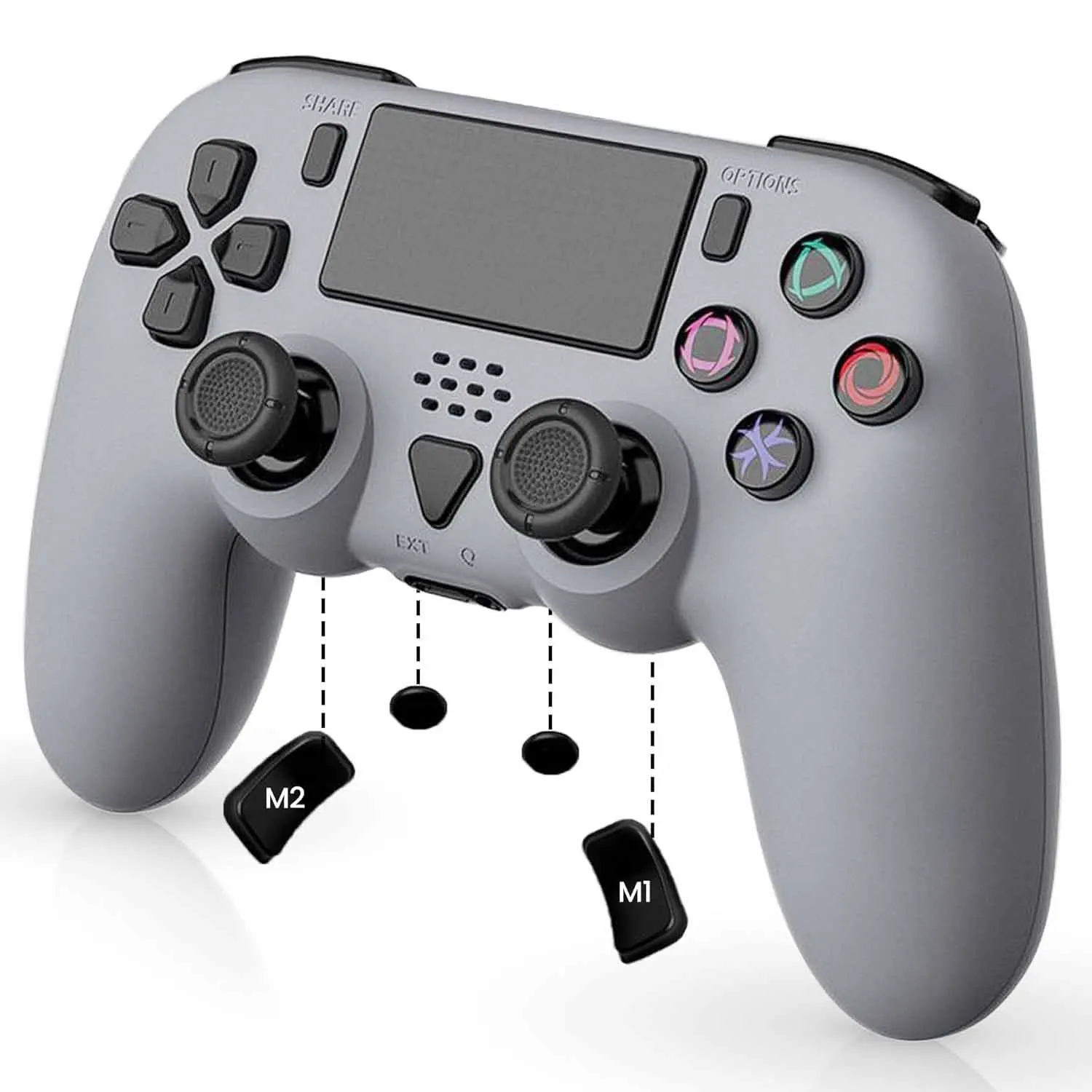 Wireless Controller TP5-35137 For PS5 with Dual Vibration,Turbo&Macro Definition,Programmable Back Buttons.Gamepad For PC/PS5