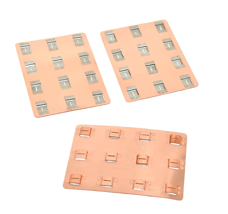 WELLGO 10PCS 3*4P 21700 Nickel Tab Battery Spot Welding 22.5MM Copper Nickel Sheets Customized Size For Battery Welding