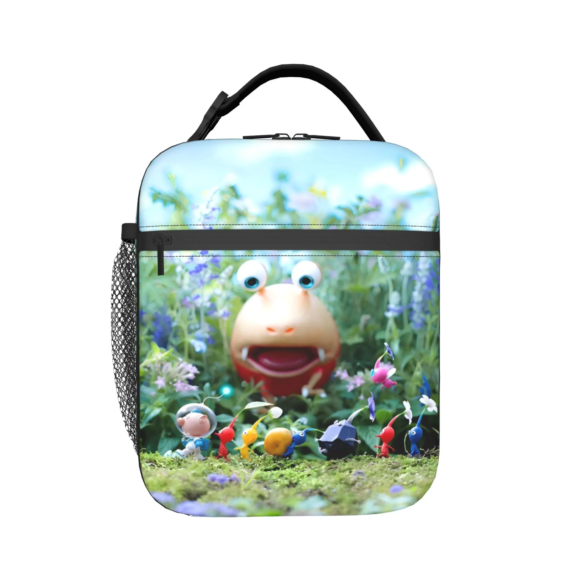 Pikmins Video Games Insulated Lunch Bag Portable  Reusable Thermal Bag Lunch Box Tote Beach  Picnic Girl Boy