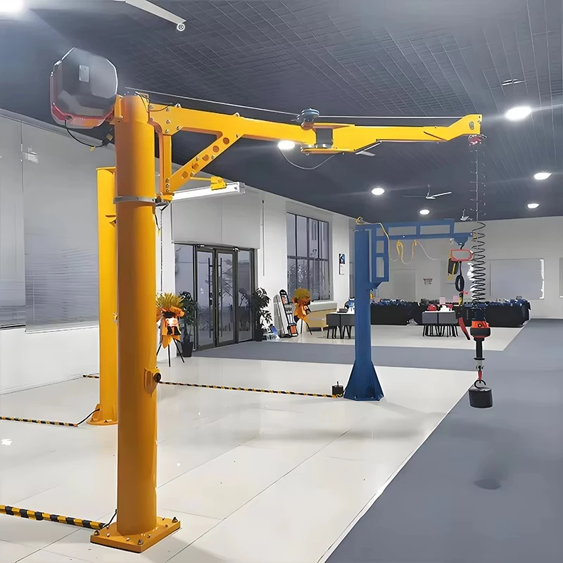 360° Rotation Slewing Arm Jib Crane With Electric Hoist 2Ton 3Ton 5Ton Factory Industrial Lifting Equipment