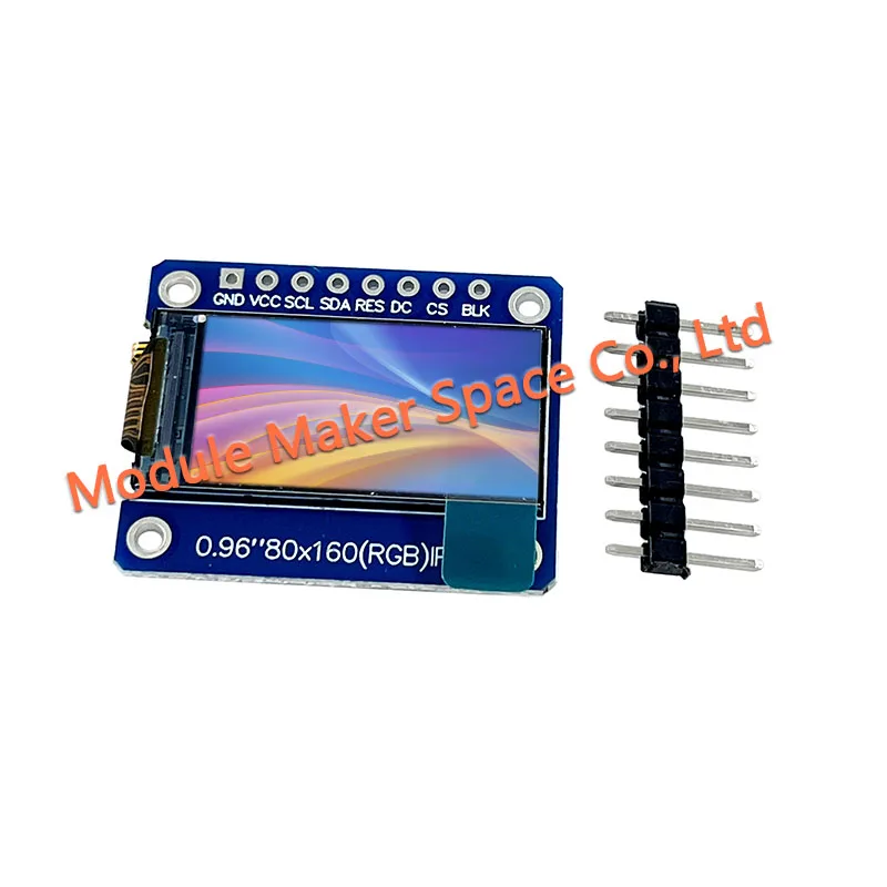 0.96 Inch SPI TFT LCD Display Screen 80x160 ST7735 Driver IC, Colorful Long Bar Screen Small LCD Screen Module for Arduino
