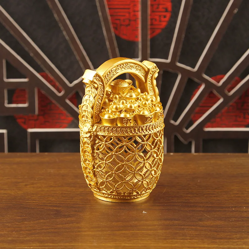 Sand gold ingot ornaments to and treasure, hollow money to attract wealth