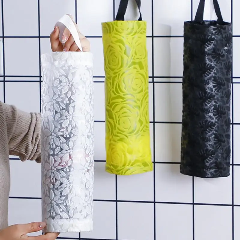 

Держатель для продуктов, подвесной органайзер для хранения мусора, настенный держатель для мешков, Диспенсер, корзина для мусора, кухонные инструменты