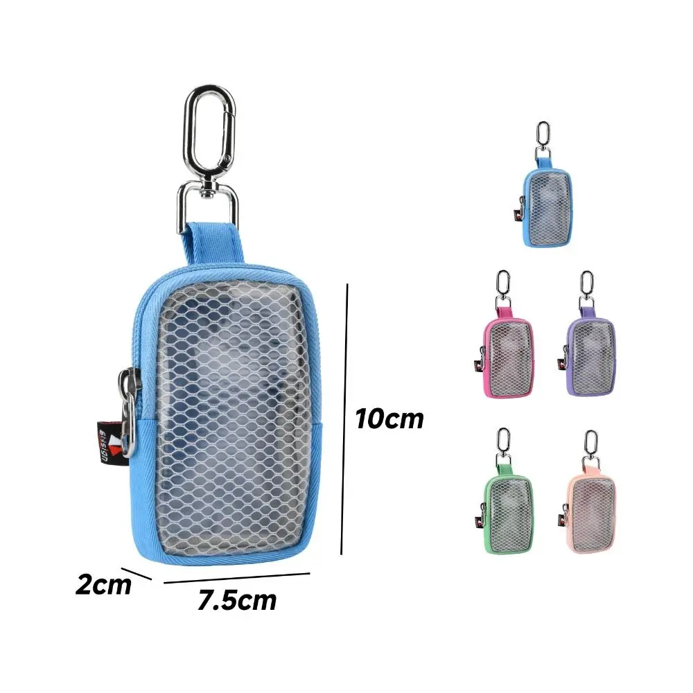 Washable Nylon Story Card Storage Bag Scratch-resistant Compact Card Carrying Case Anti-fall Anti-lost for Yoto Mini