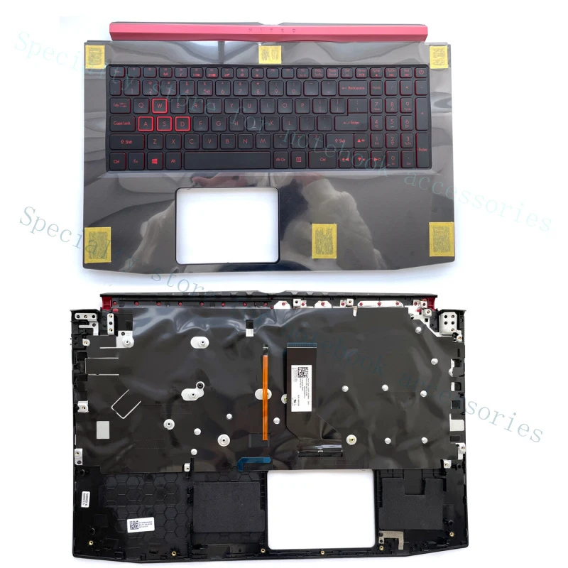 A+  For Acer Nitro 5 AN515-53 N16C7 N17C1 Palmrest Backlit Keyboard 6B.Q3ZN2.001